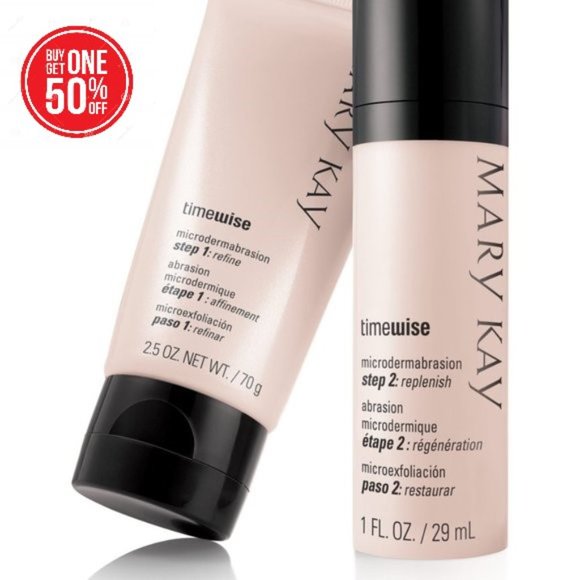 Mary Kay Microdermabrasion 2 Pc. Set NEW- BOGO 50% Off - Picture 1 of 3
